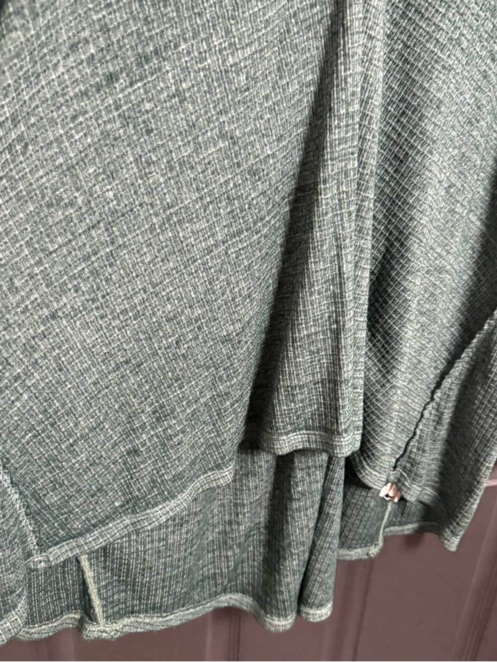 We The Free Heathered Sage Green Long Sleeve Henley Tunic - Picture 5 of 10